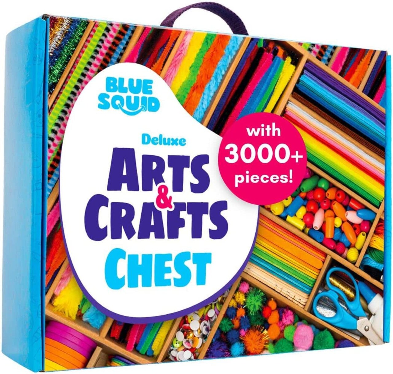 Arts and Crafts for Kids - *New 3000+ Piece Deluxe Craft Chest - Giant Craft  Box for Kids Art Supplies - Craft Kits for Kids Ages 4-12